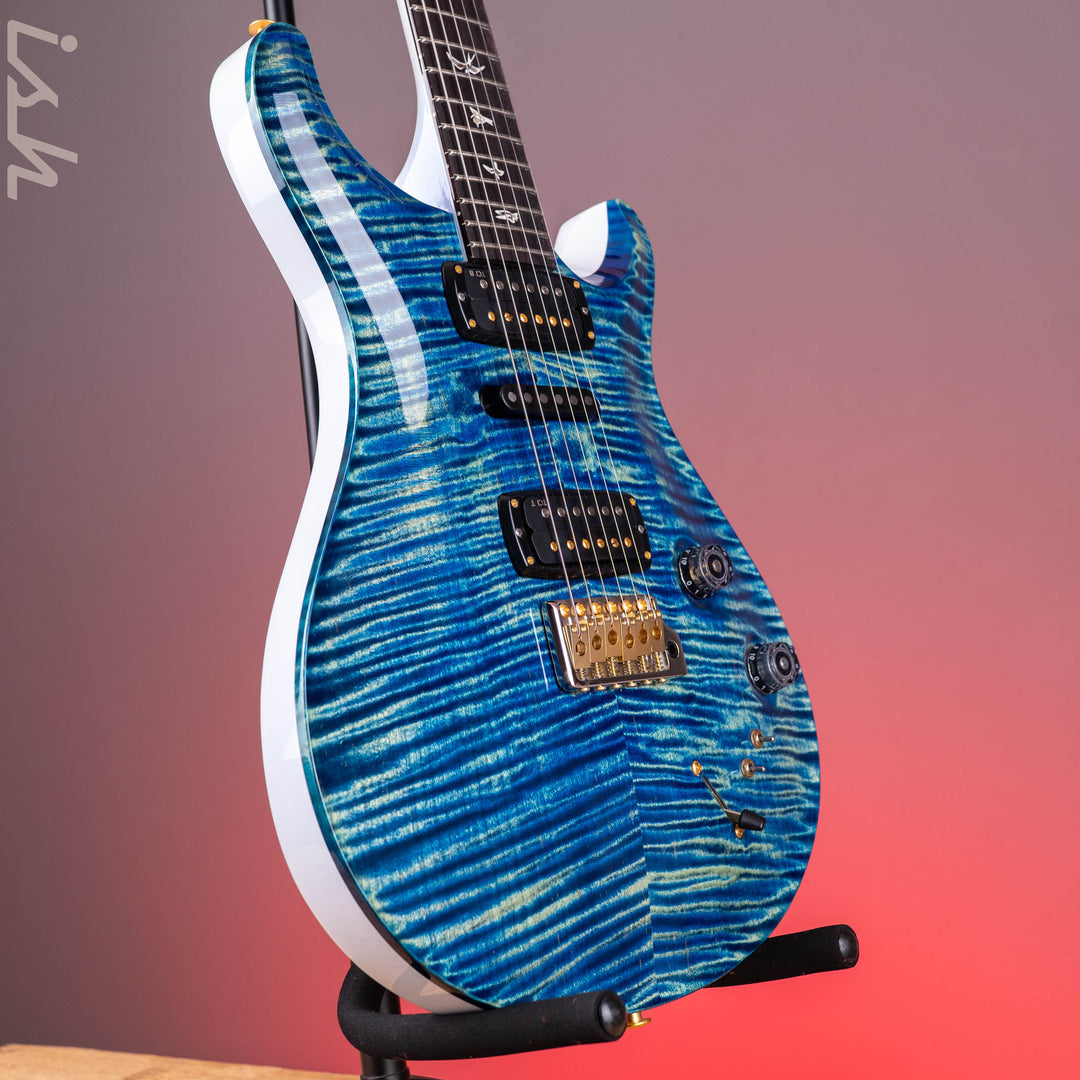 PRS Modern Eagle V 10-Top River Blue Pearl Back