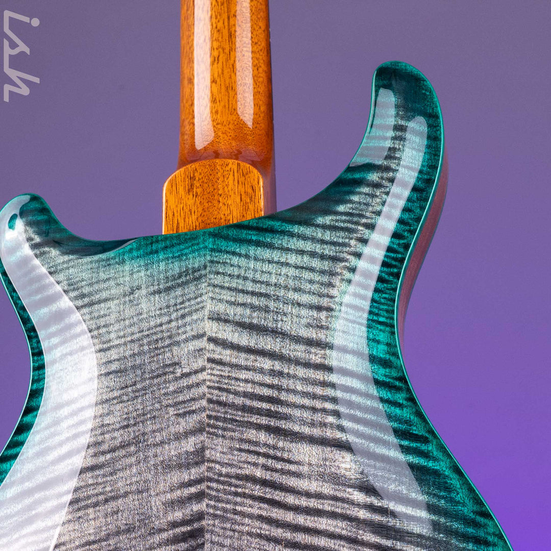 PRS Hollowbody II Piezo Grey Black Turquoise Burst Custom Color