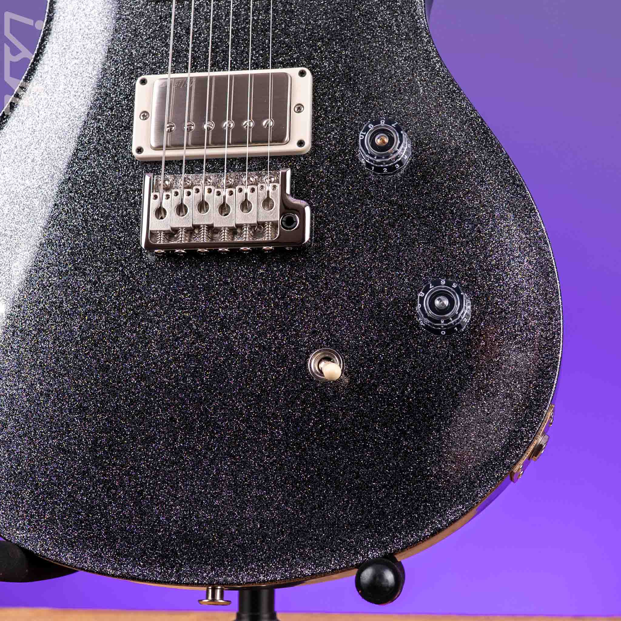 PRS CE 24 Silver Holoflake Sprayer's Choice w/ Black Satin Neck