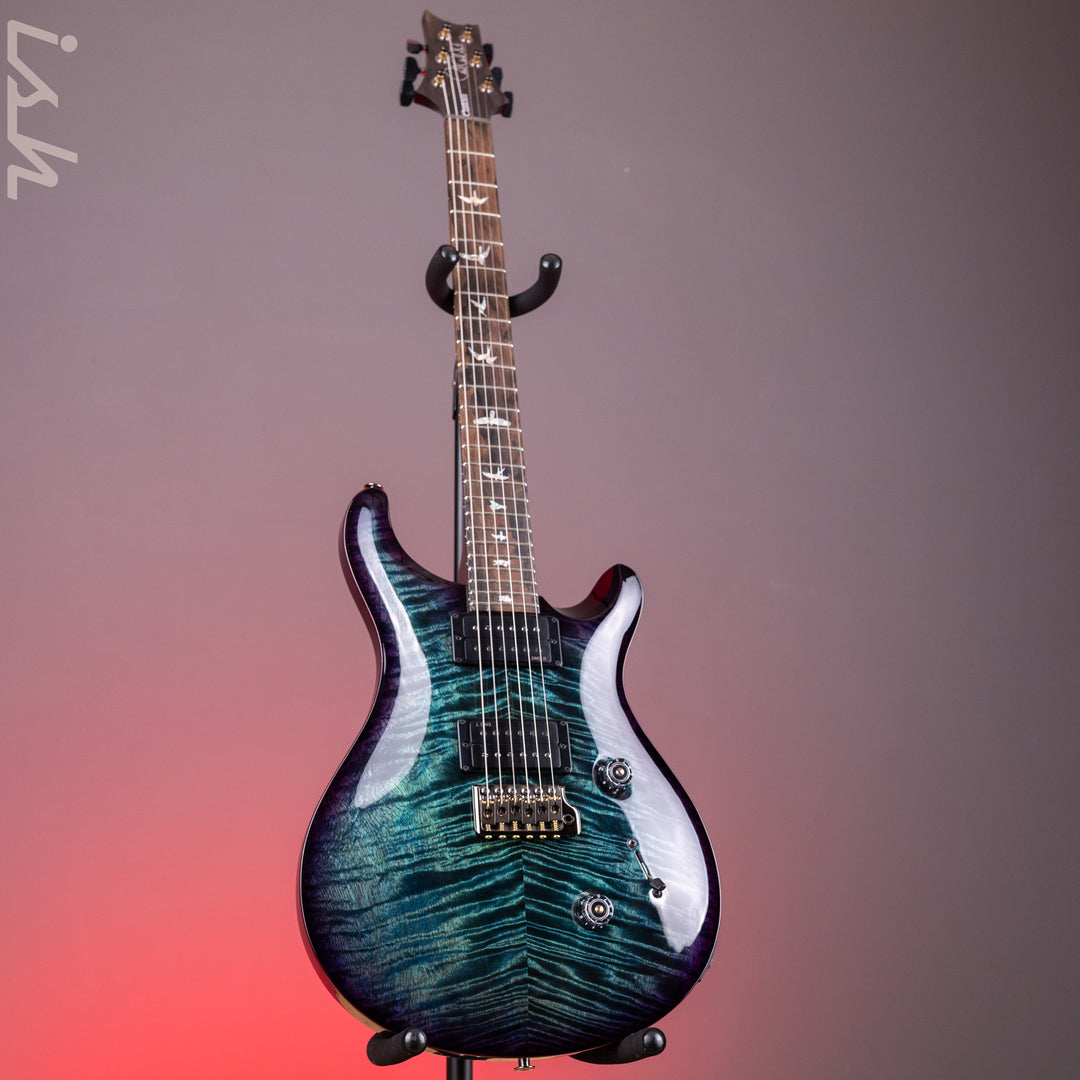 PRS Custom 24 Mango Top Limited Edition Faded Whale Blue with a Black Wrap Burst