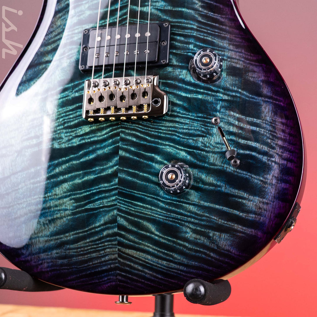 PRS Custom 24 Mango Top Limited Edition Faded Whale Blue with a Black Wrap Burst