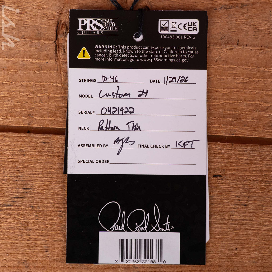 PRS Custom 24 Liquid Metal Fade Sprayer&