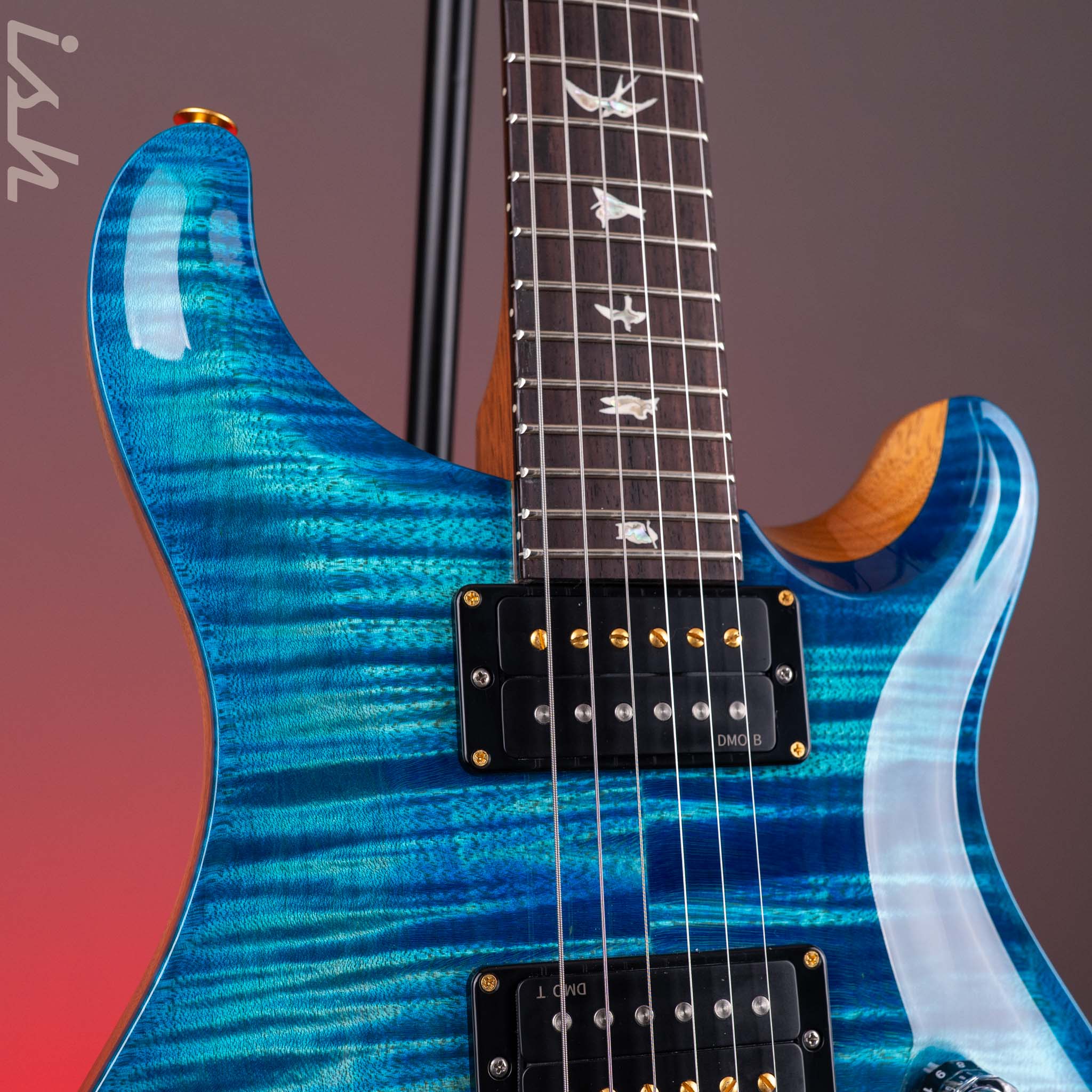 PRS Custom 24 10-Top River Blue Custom Color – Ish Guitars