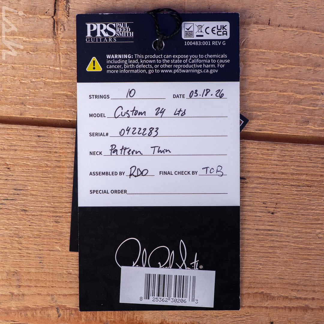 PRS Custom 24 Mango Top Limited Edition Blood Orange