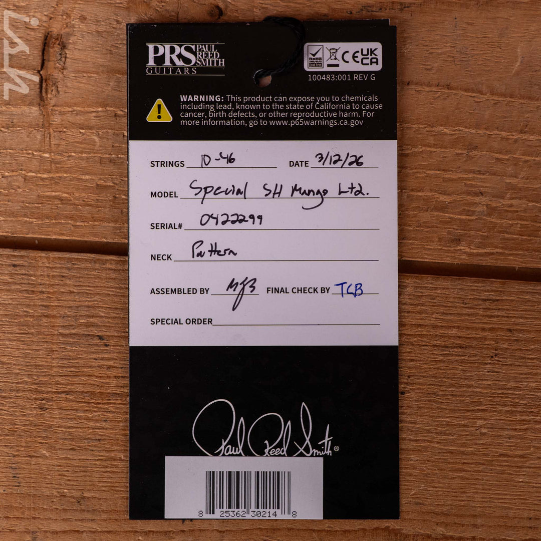 PRS Special Semi-Hollow Mango Top Limited Edition Faded Whale Blue