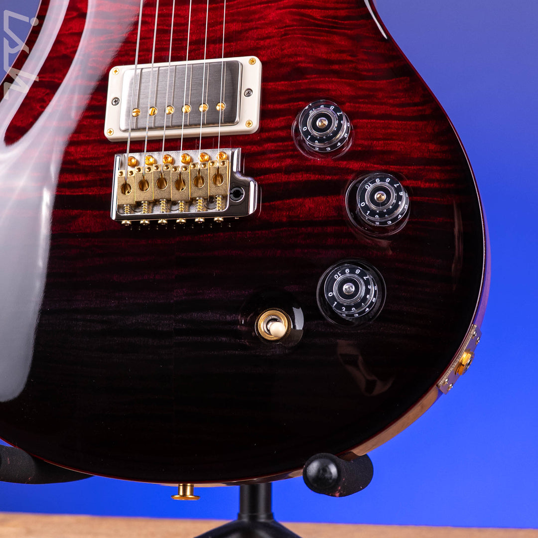 PRS DGT 10-Top Fire Red Fade Custom Color Solid Rosewood Neck
