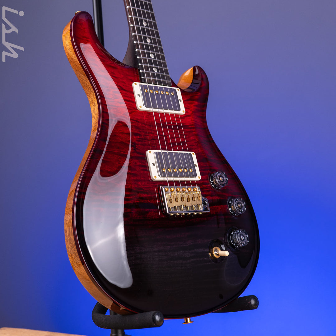 PRS DGT 10-Top Fire Red Fade Custom Color Solid Rosewood Neck