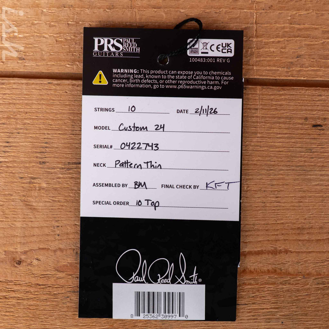 PRS Custom 24 Limited Edition 10-Top Arctic Blue