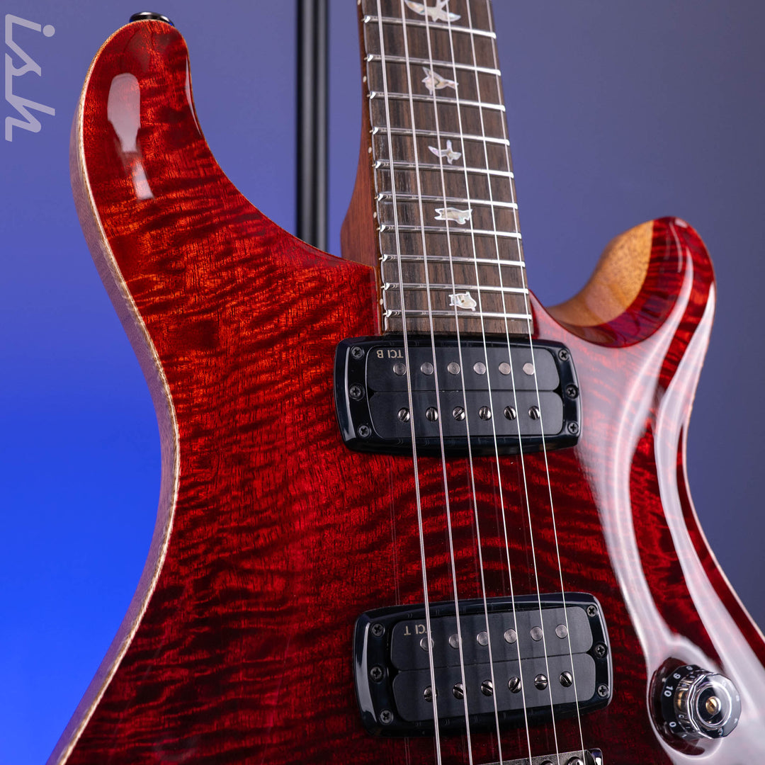 PRS Custom 24-08 Mango Top Limited Edition Fire Red / Gray Black Fade