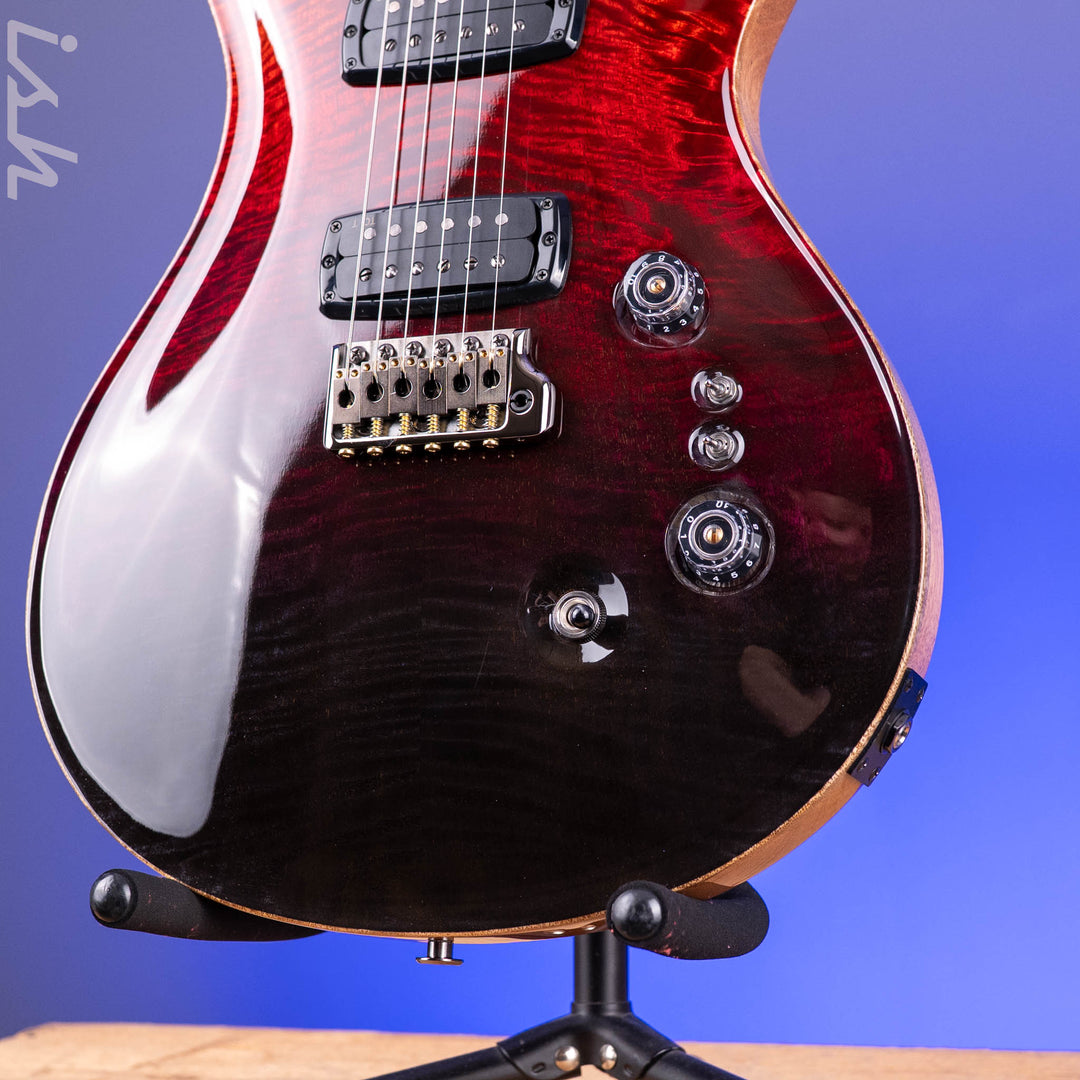PRS Custom 24-08 Mango Top Limited Edition Fire Red / Gray Black Fade