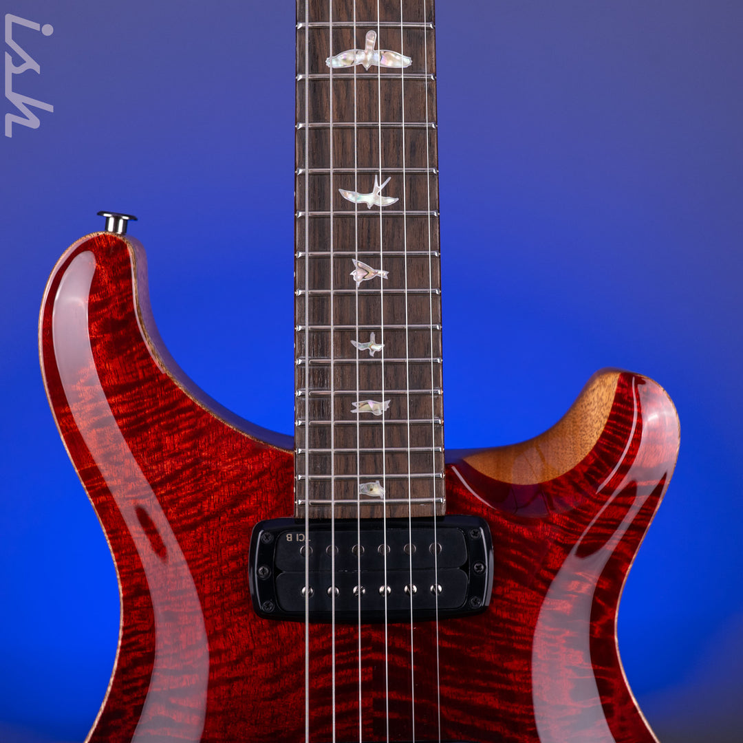 PRS Custom 24-08 Mango Top Limited Edition Fire Red / Gray Black Fade