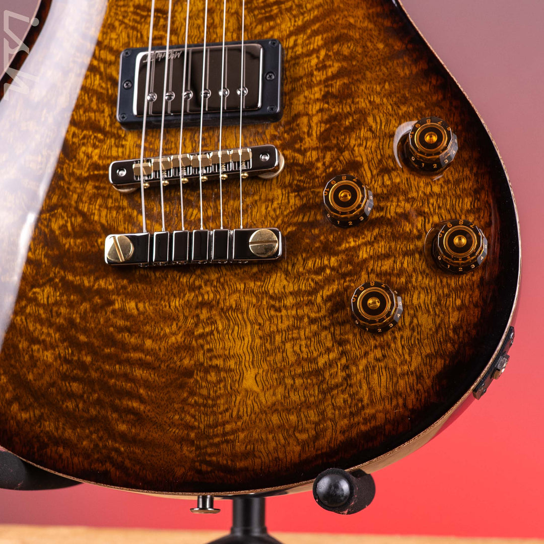 PRS McCarty 594 Mango Top Limited Edition Black Gold Burst (Natural Binding)