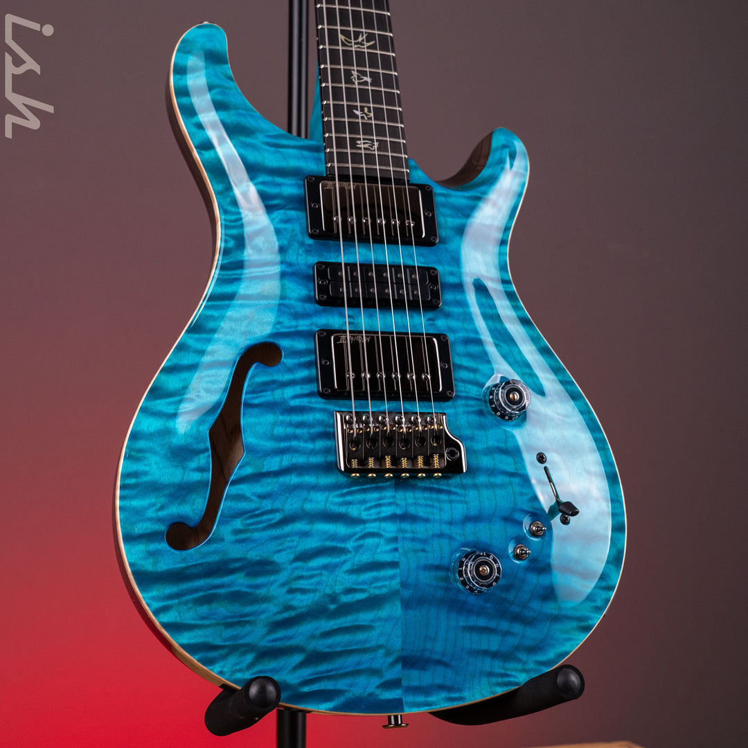 PRS Wood Library Special Semi-Hollow 10-Top Quilt Aquableux Custom Color