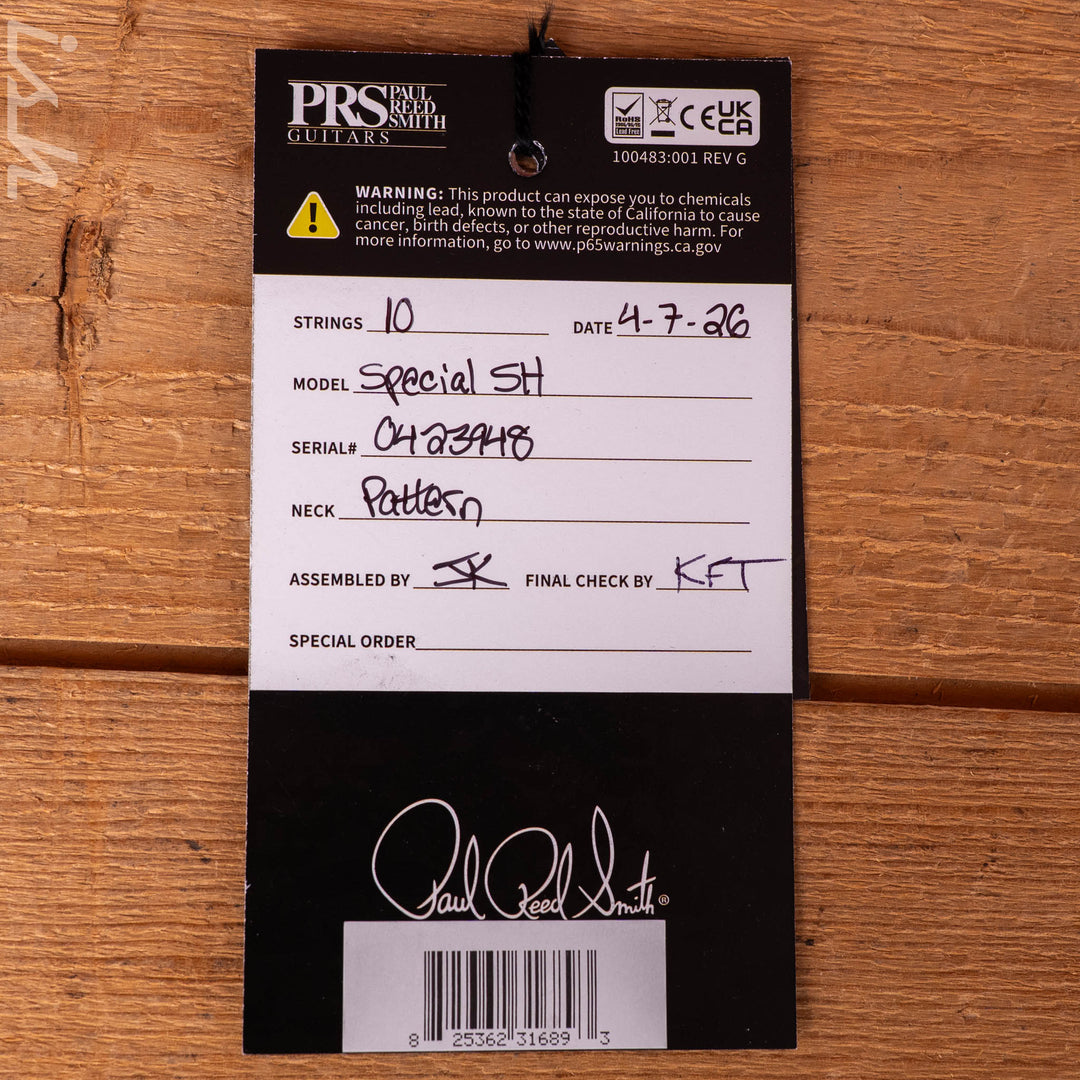 PRS Wood Library Special Semi-Hollow 10-Top Quilt Aquableux Custom Color