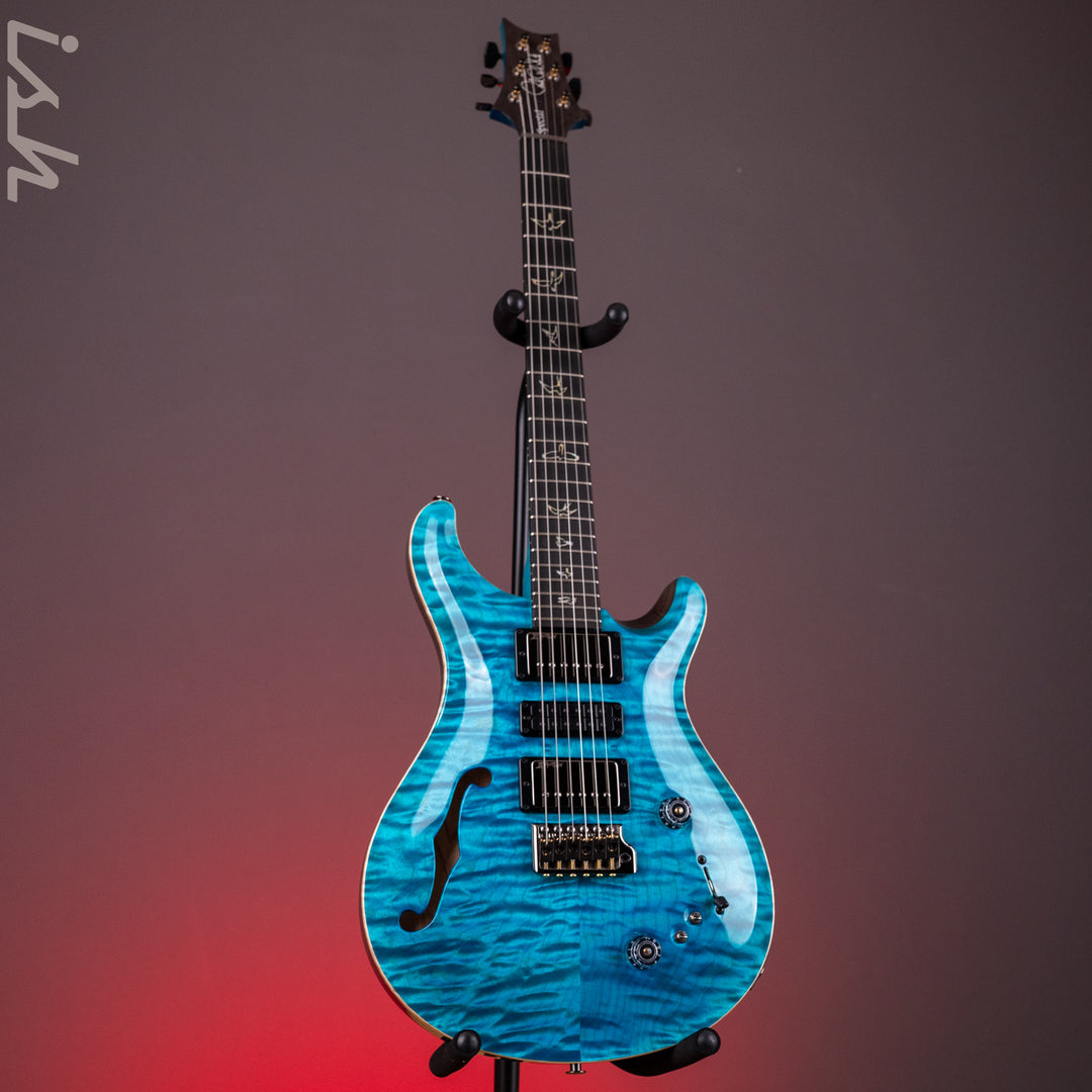PRS Wood Library Special Semi-Hollow 10-Top Quilt Aquableux Custom Color