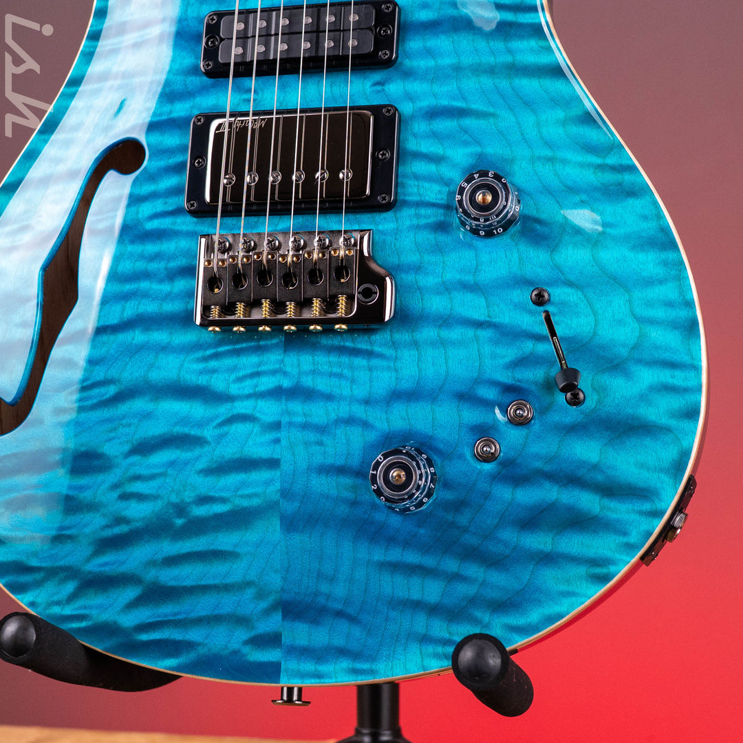 PRS Wood Library Special Semi-Hollow 10-Top Quilt Aquableux Custom Color