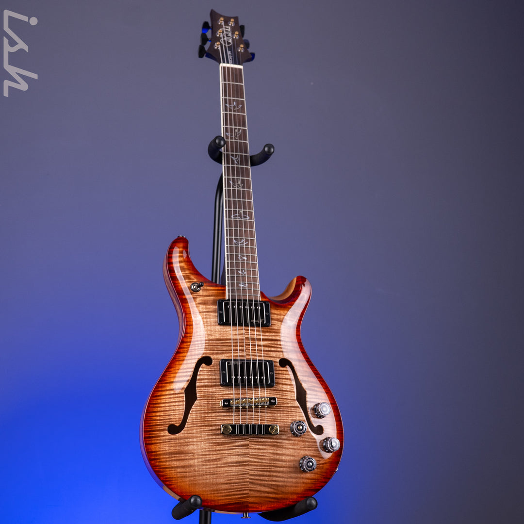 PRS Wood Library Hollowbody II 594 10-Top Brazilian RW Fretboard Autumn Burst Custom Color