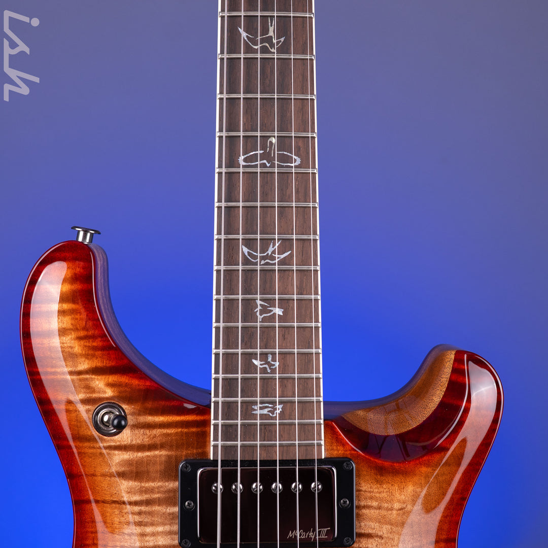PRS Wood Library Hollowbody II 594 10-Top Brazilian RW Fretboard Autumn Burst Custom Color