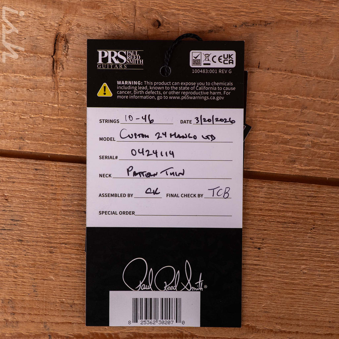 PRS Custom 24 Mango Top Limited Edition Violet