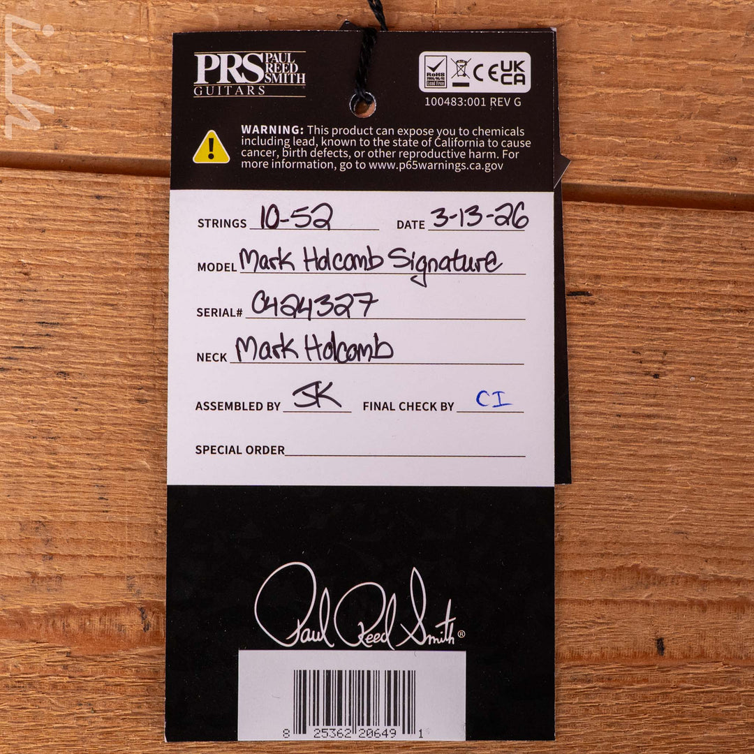 PRS Mark Holcomb Charcoal Wraparound Burst