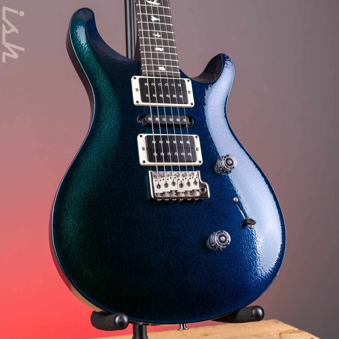 PRS CE 24 Special Green to Blue Colorshift Crackle w/ Black Satin Neck Sprayer&