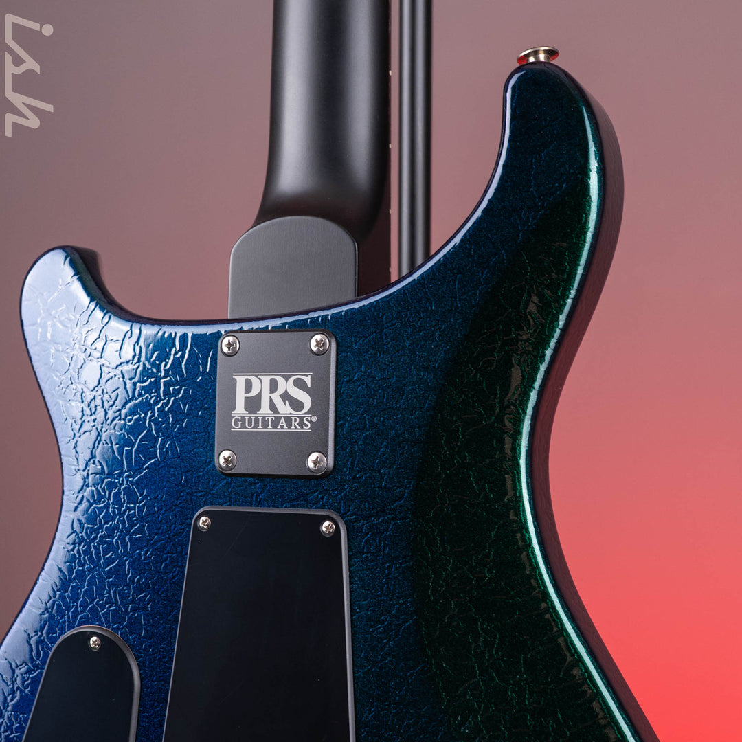 PRS CE 24 Special Green to Blue Colorshift Crackle w/ Black Satin Neck Sprayer&