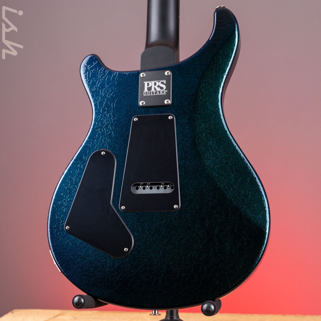 PRS CE 24 Special Green to Blue Colorshift Crackle w/ Black Satin Neck Sprayer&