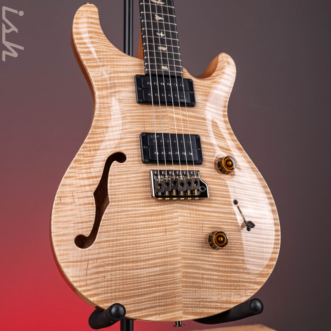 PRS Wood Library Custom 24 Semi-Hollow Flame Artist Top Natural