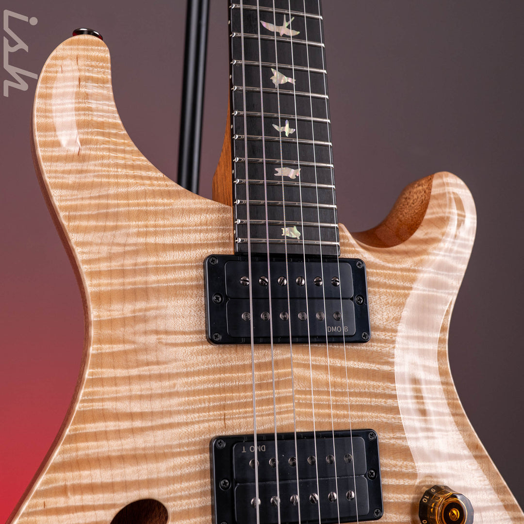 PRS Wood Library Custom 24 Semi-Hollow Flame Artist Top Natural