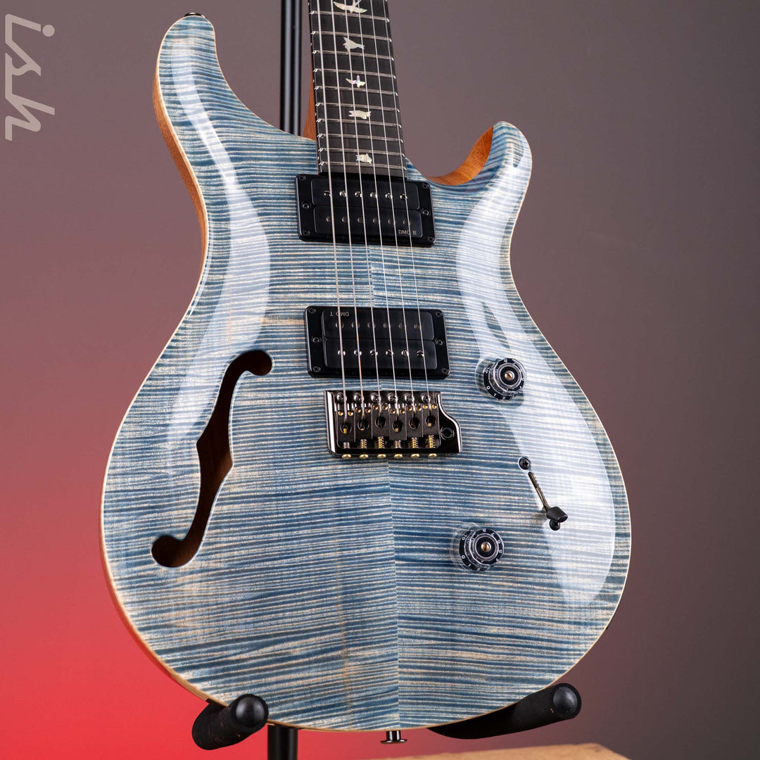 PRS Wood Library Custom 24 Semi-Hollow Flame Artist Top Faded Indigo