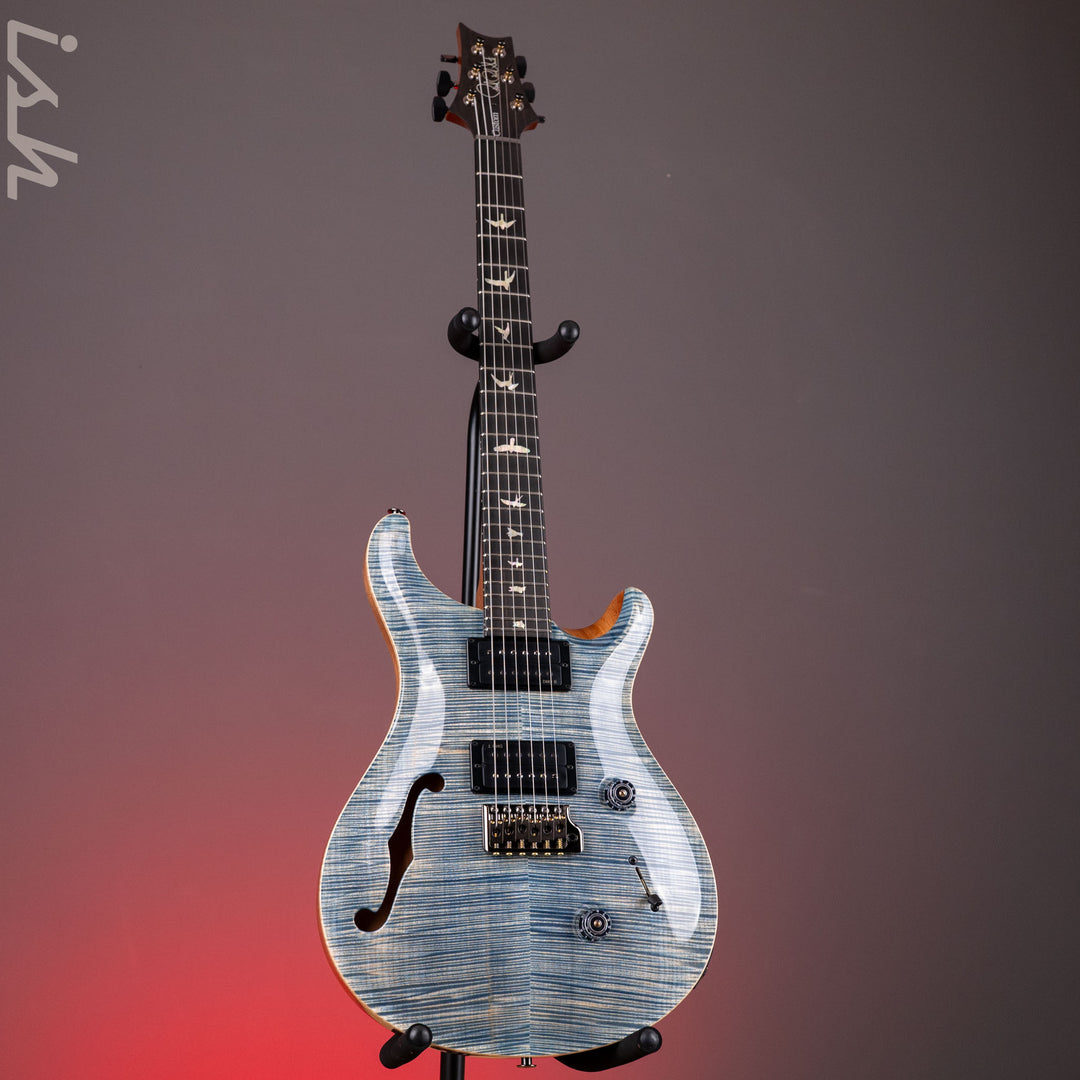 PRS Wood Library Custom 24 Semi-Hollow Flame Artist Top Faded Indigo