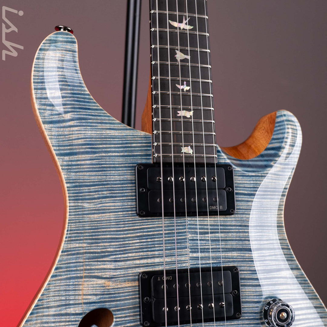PRS Wood Library Custom 24 Semi-Hollow Flame Artist Top Faded Indigo
