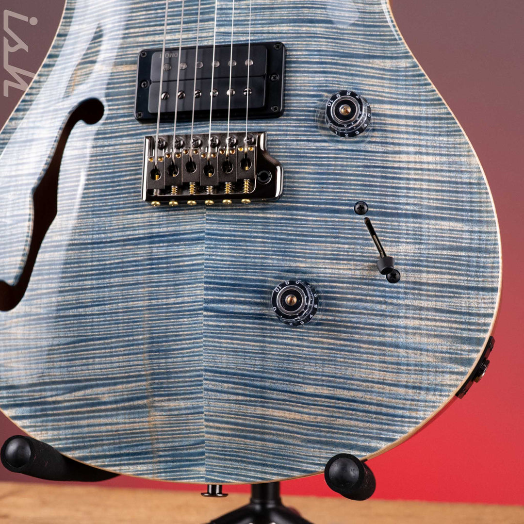 PRS Wood Library Custom 24 Semi-Hollow Flame Artist Top Faded Indigo