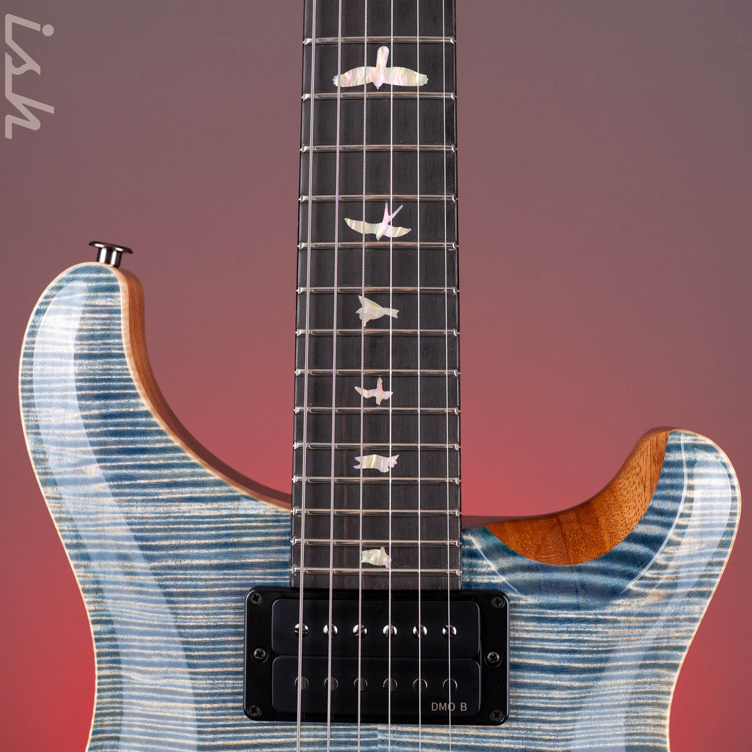 PRS Wood Library Custom 24 Semi-Hollow Flame Artist Top Faded Indigo