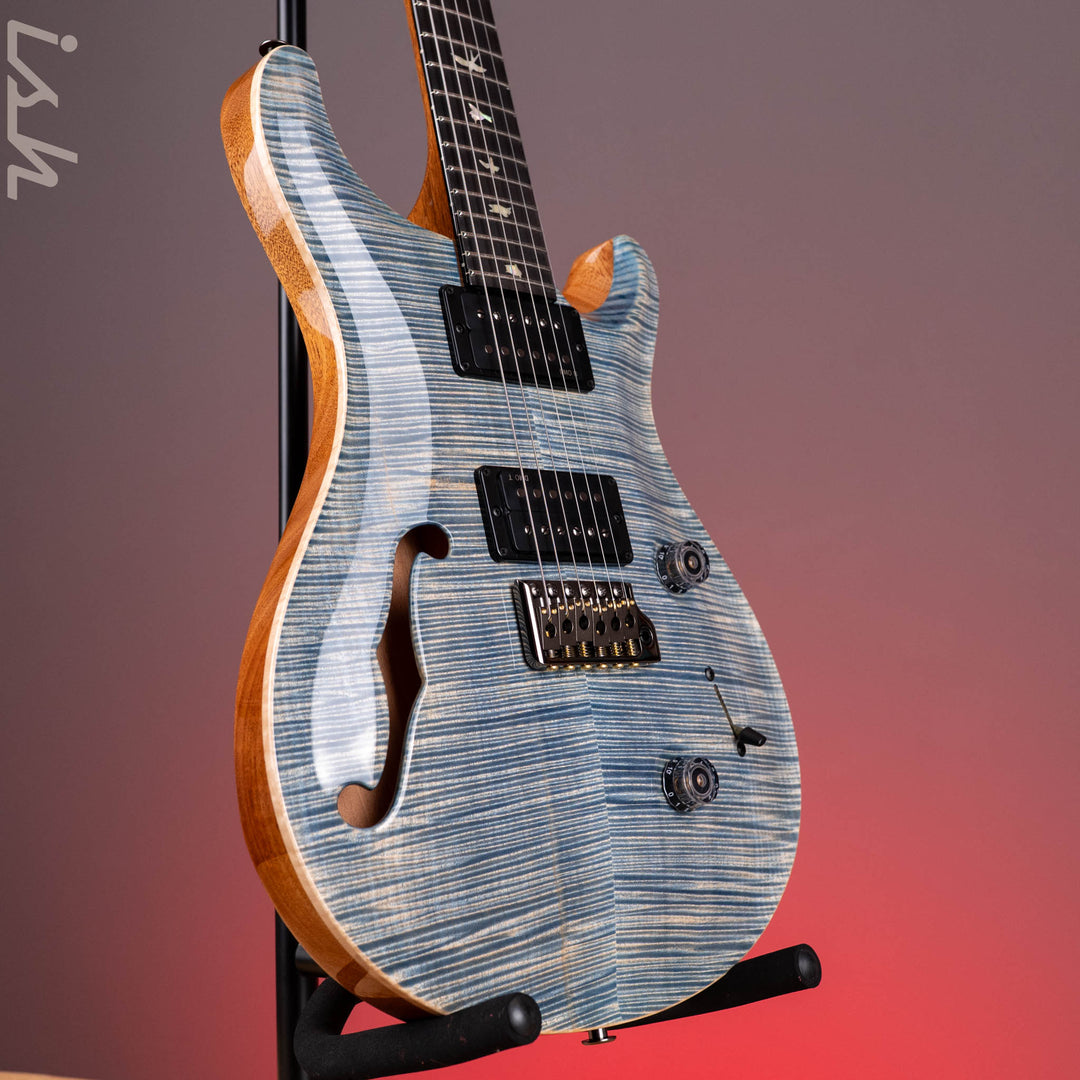 PRS Wood Library Custom 24 Semi-Hollow Flame Artist Top Faded Indigo