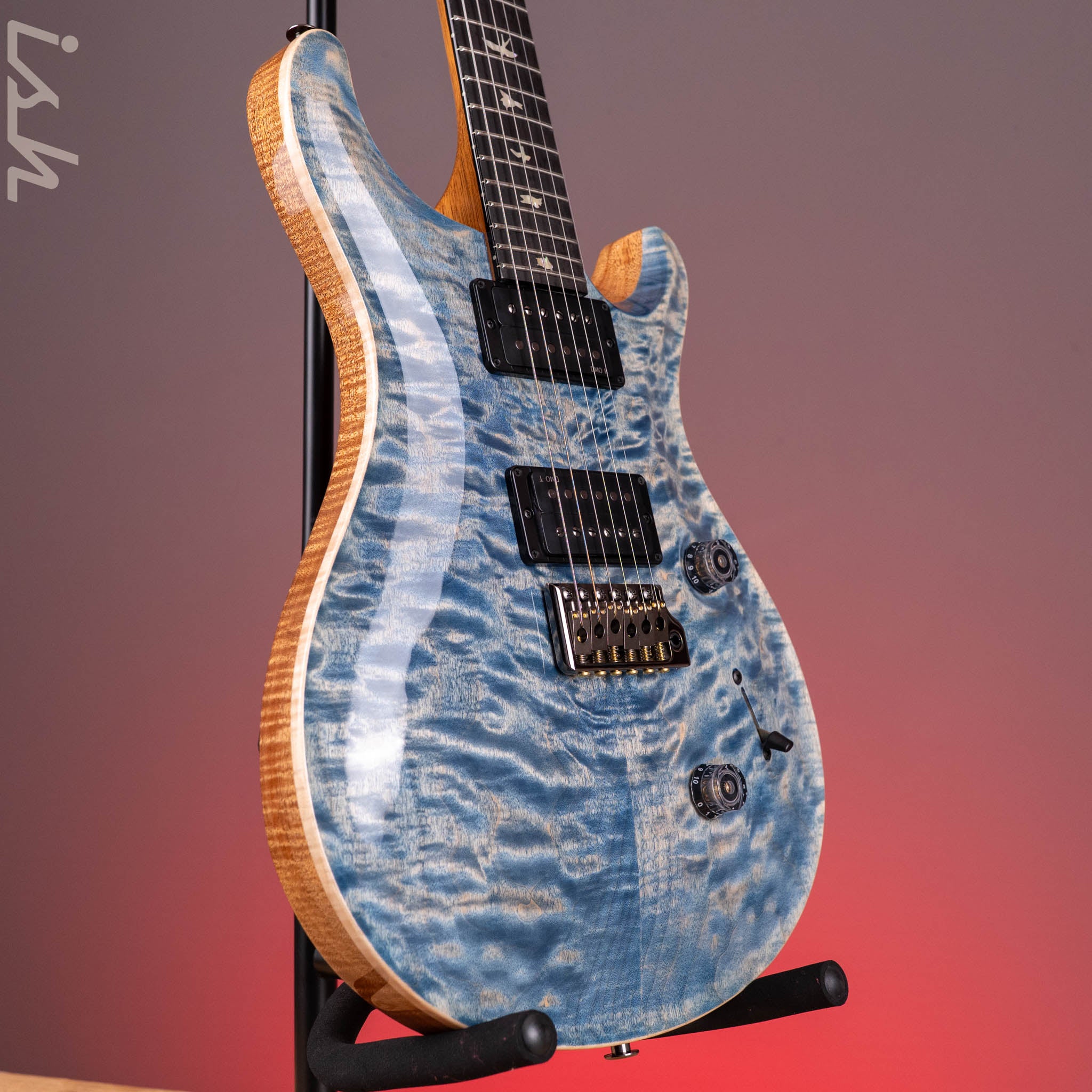 PRS Wood Library Custom 24 Artist Quilt Faded Indigo – Ish Guitars