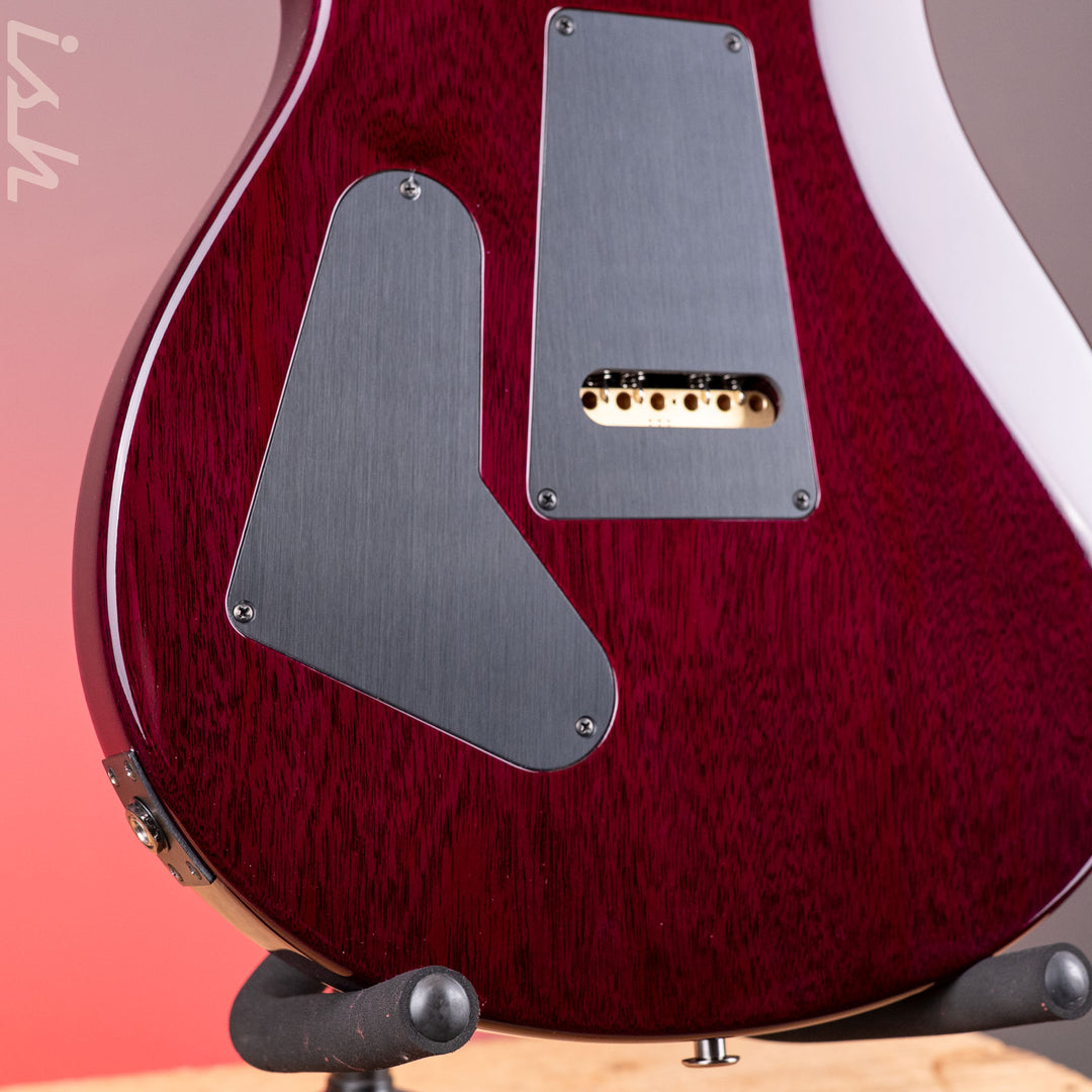 PRS Wood Library Custom 24-08 10-Top DMO Raspberry Smokeburst