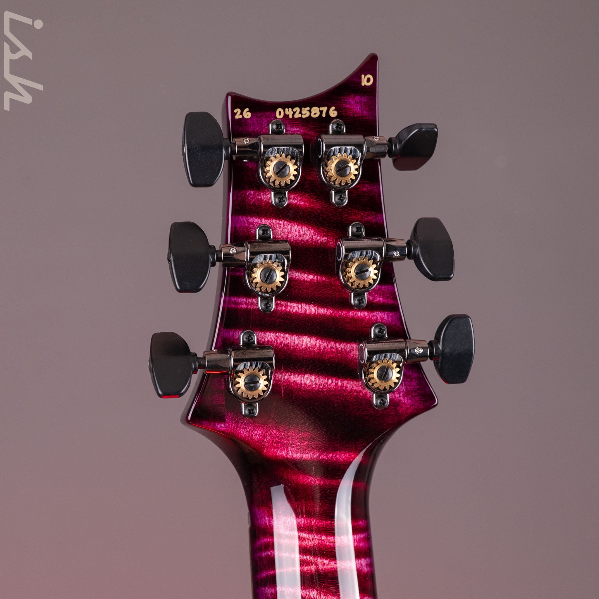 PRS Wood Library Custom 24-08 10-Top DMO Raspberry Smokeburst