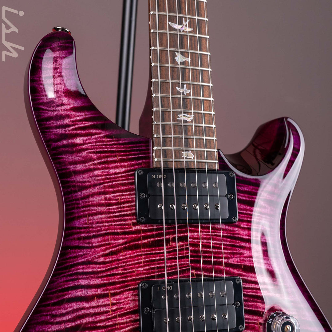 PRS Wood Library Custom 24-08 10-Top DMO Raspberry Smokeburst