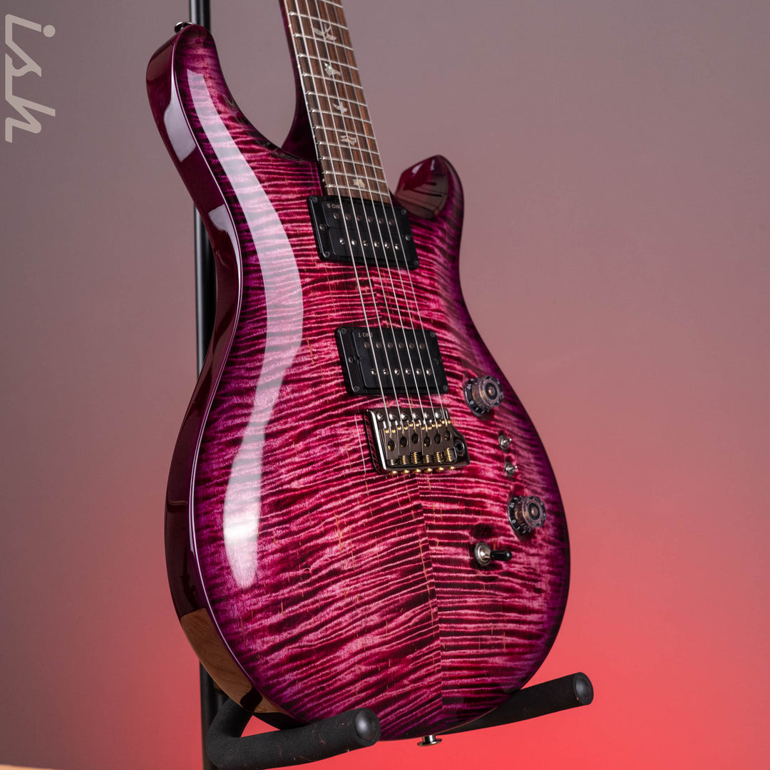 PRS Wood Library Custom 24-08 10-Top DMO Raspberry Smokeburst