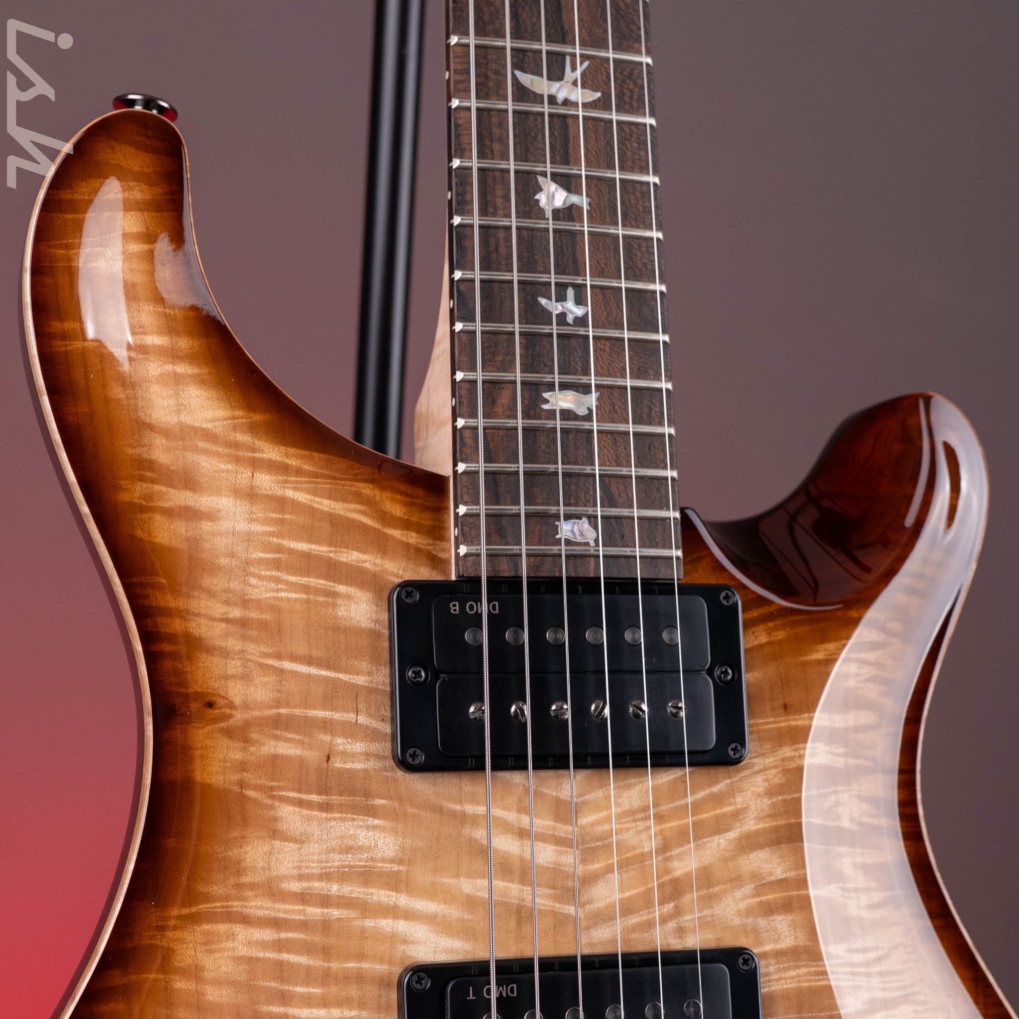 PRS Wood Library Custom 24-08 10-Top DMO Natural Smokeburst – Ish