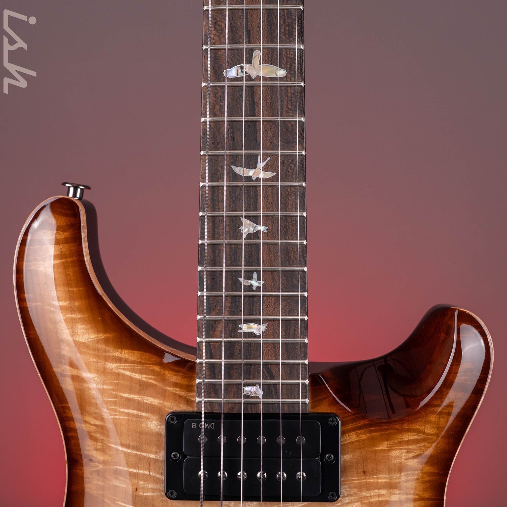 PRS Wood Library Custom 24-08 10-Top DMO Natural Smokeburst – Ish