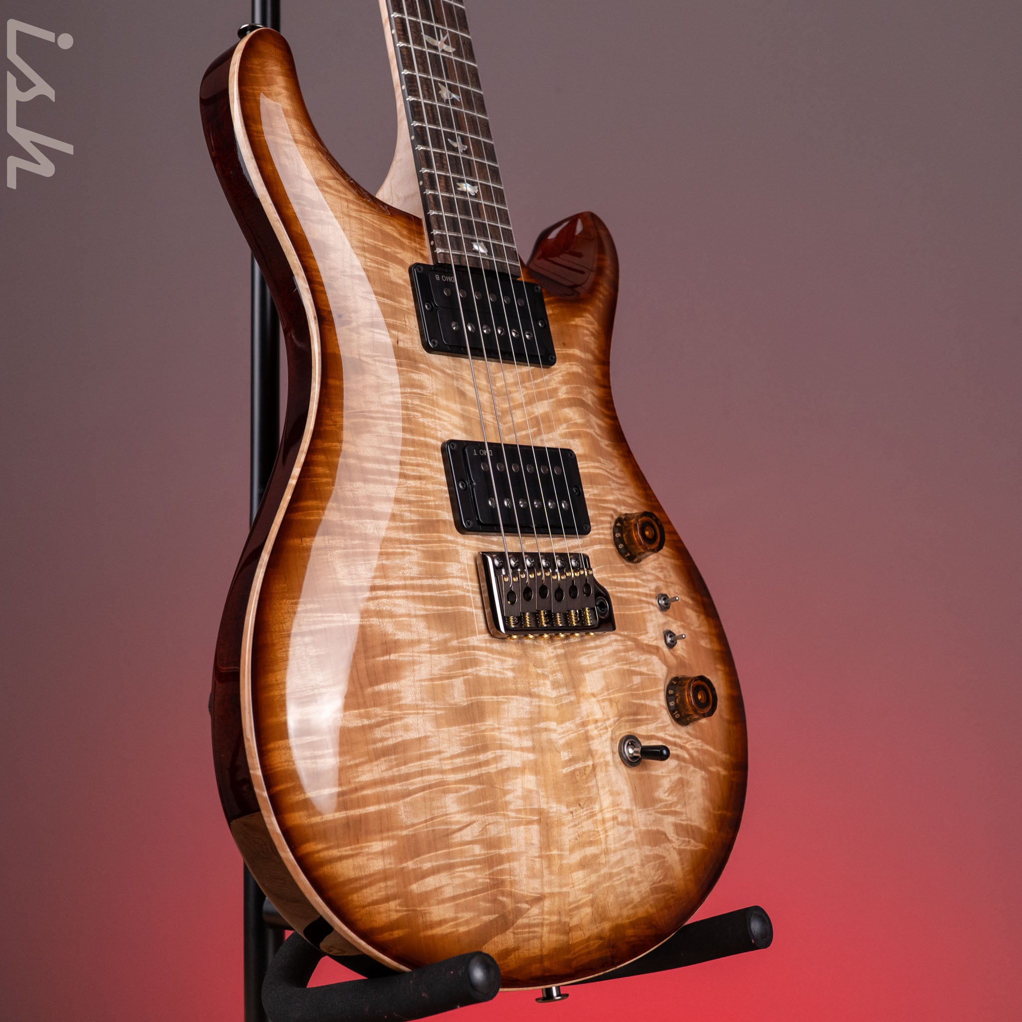 PRS Wood Library Custom 24-08 10-Top DMO Natural Smokeburst – Ish