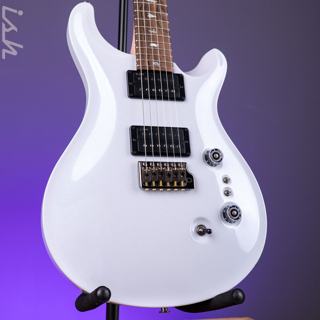 PRS Wood Library Custom 24-08 Pearl White Holoflake DMO Pickups
