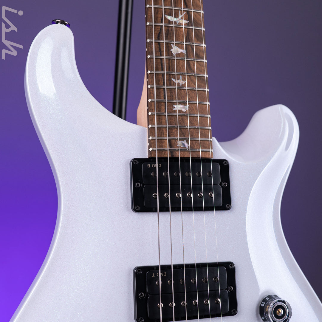 PRS Wood Library Custom 24-08 Pearl White Holoflake DMO Pickups