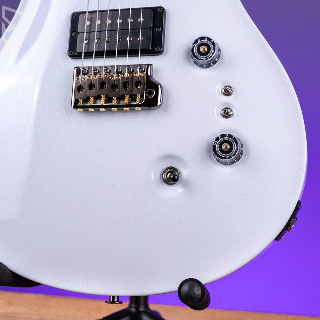 PRS Wood Library Custom 24-08 Pearl White Holoflake DMO Pickups