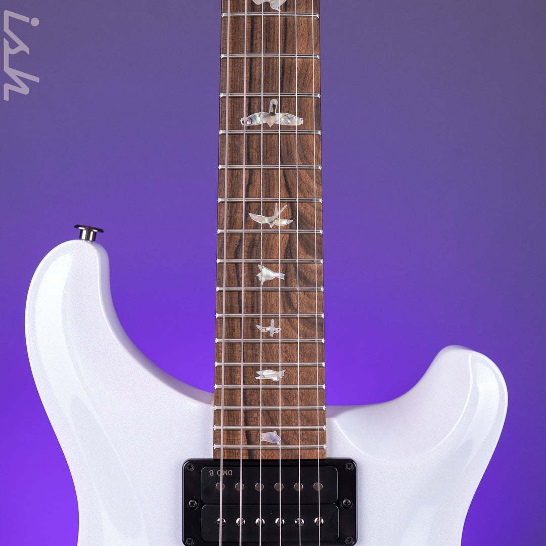 PRS Wood Library Custom 24-08 Pearl White Holoflake DMO Pickups