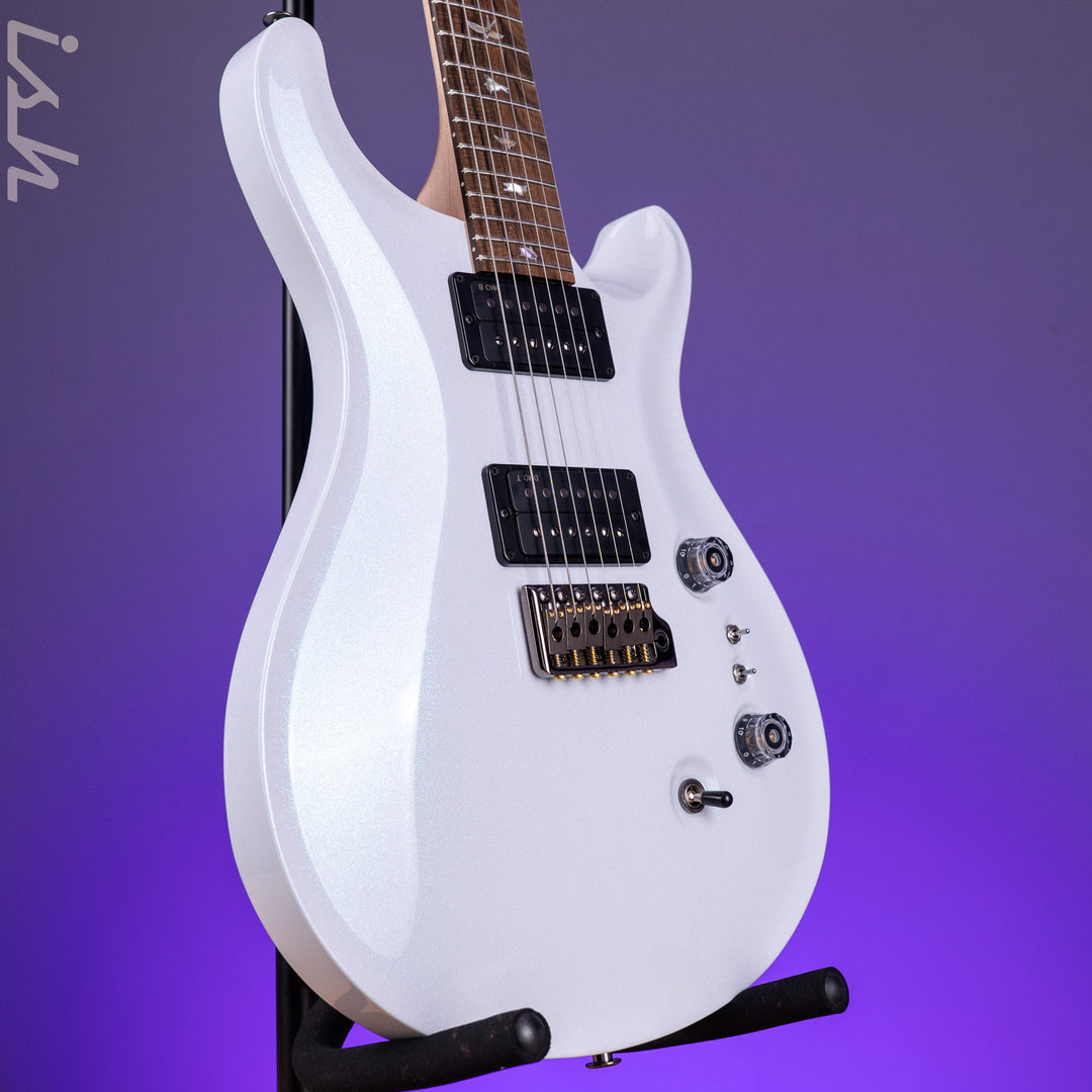 PRS Wood Library Custom 24-08 Pearl White Holoflake DMO Pickups