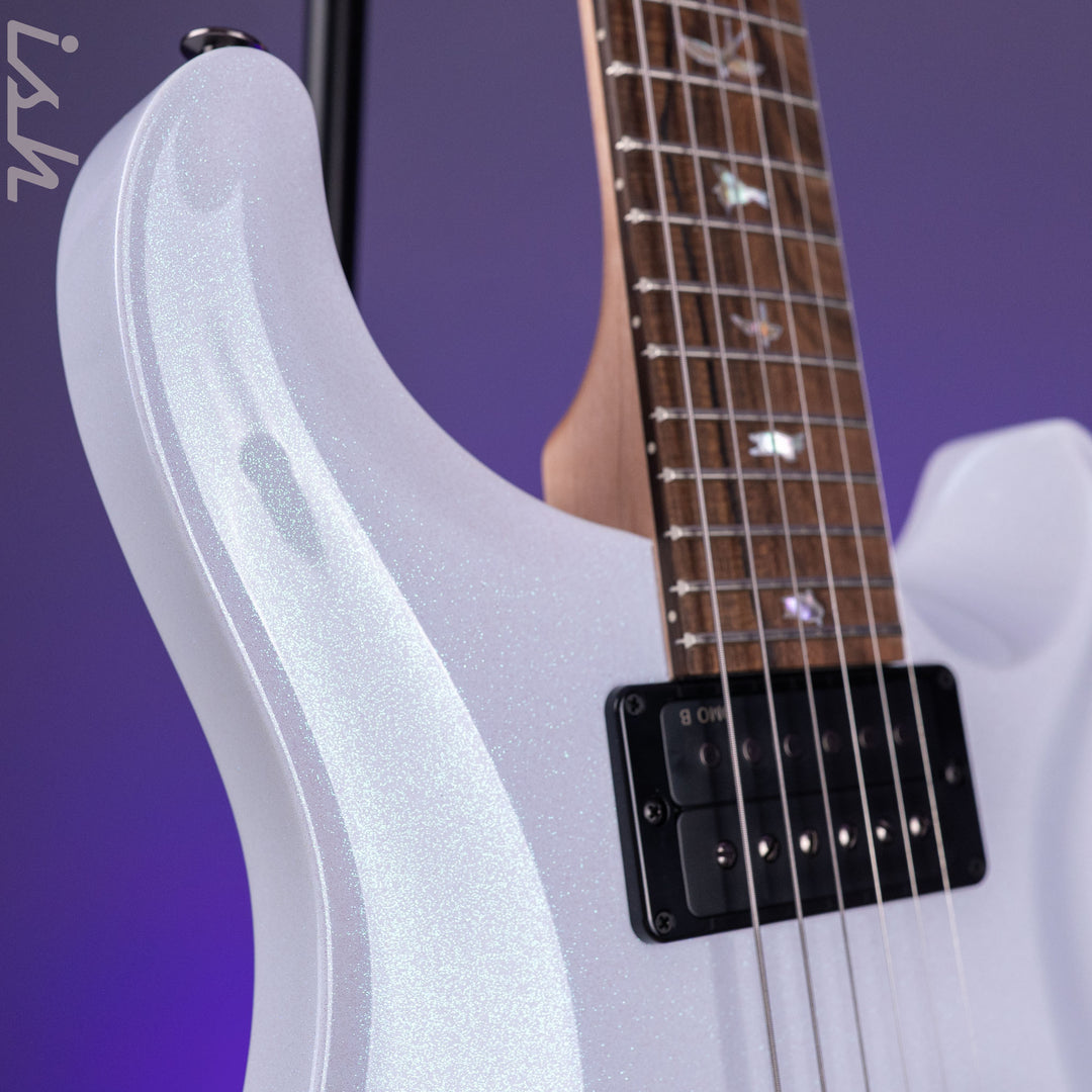 PRS Wood Library Custom 24-08 Pearl White Holoflake DMO Pickups
