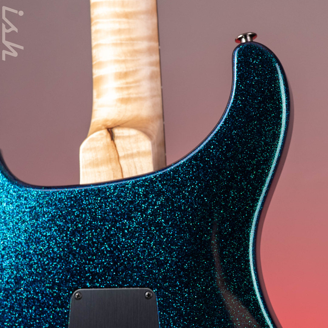 PRS Wood Library Custom 24-08 Blue Green Colorshift Hollowflake Custom Color